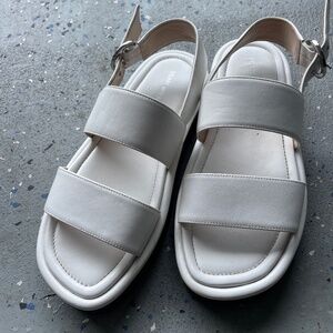 White Stuart Weitzman Sandals